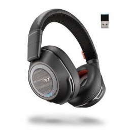 Poly Audífonos Voyager 8200 UC, Inalámbrico, USB, Negro