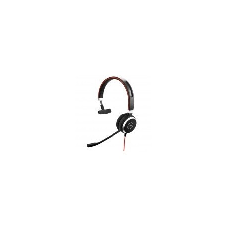 Jabra Monoaural Evolve 40 UC, Alámbrico, 3.5mm/USB, Negro