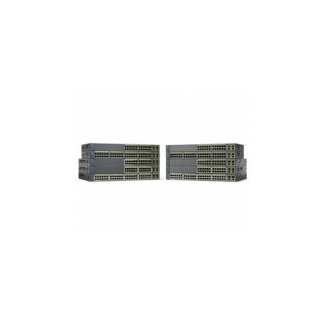 Switch Cisco Fast Ethernet Catalyst 2960-Plus, 24 Puertos 10/100 +...