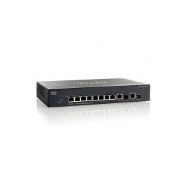 Switch Cisco Gigabit Ethernet SG350-10P PoE 62W, 8 Puertos...