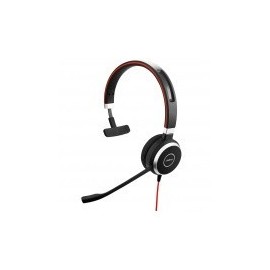 Jabra Monoaural Evolve 40 UC, Alámbrico, 3.5mm/USB, Negro